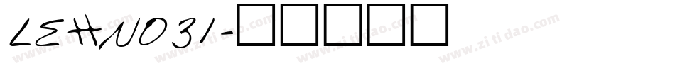 LEHN031字体转换