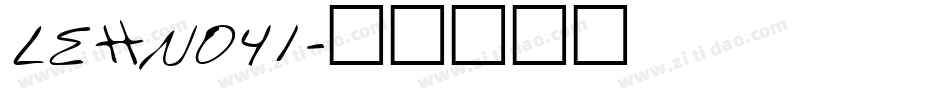 LEHN041字体转换