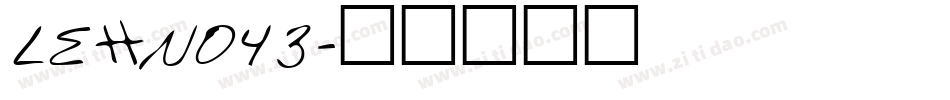 LEHN043字体转换