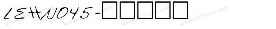 LEHN045字体转换