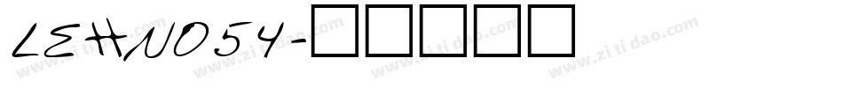 LEHN054字体转换