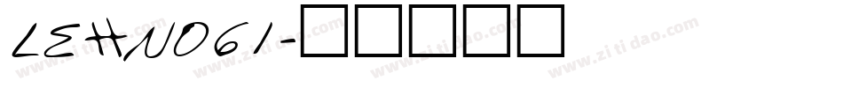 LEHN061字体转换
