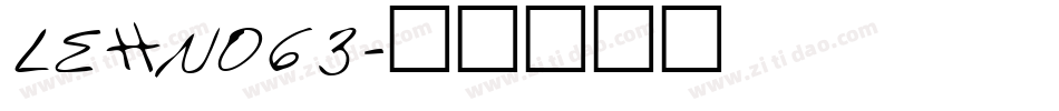LEHN063字体转换