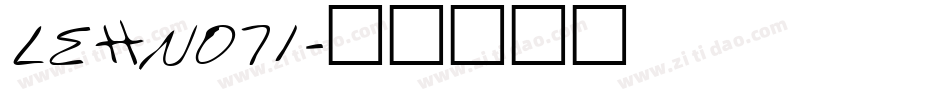 LEHN071字体转换