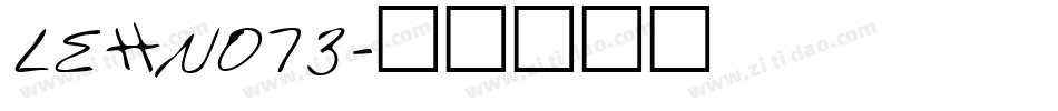 LEHN073字体转换