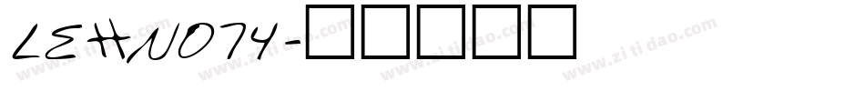 LEHN074字体转换
