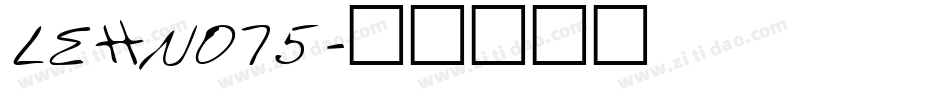 LEHN075字体转换