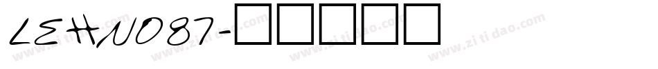 LEHN087字体转换
