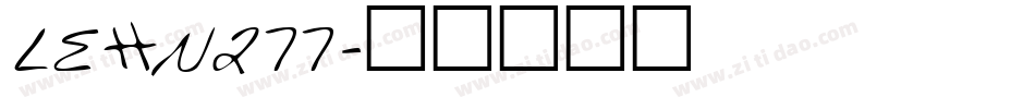 LEHN277字体转换