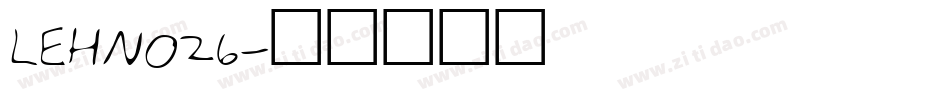 LEHN026字体转换