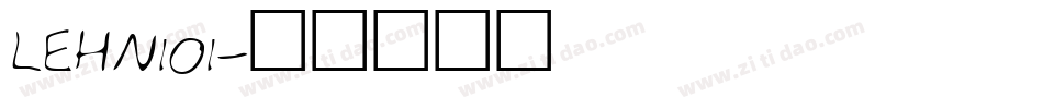 LEHN101字体转换