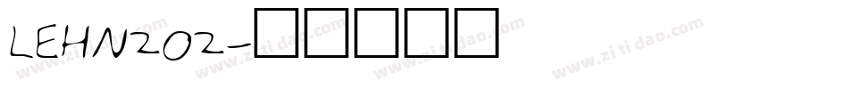 LEHN202字体转换