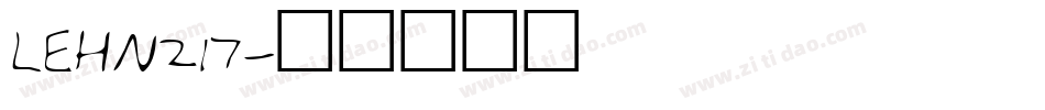 LEHN217字体转换