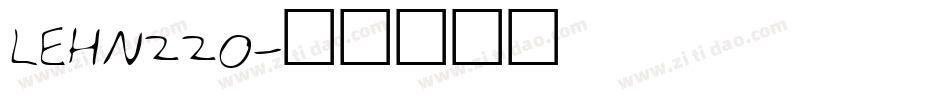 LEHN220字体转换