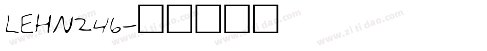 LEHN246字体转换