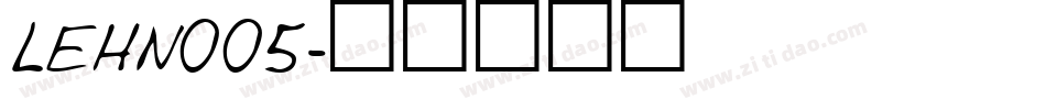 LEHN005字体转换