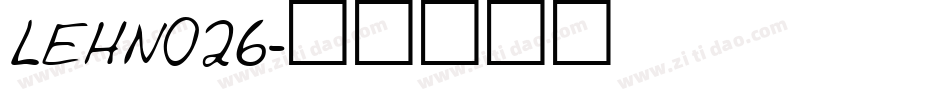 LEHN026字体转换