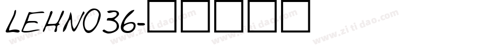 LEHN036字体转换