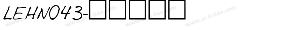 LEHN043字体转换