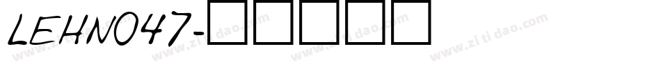 LEHN047字体转换
