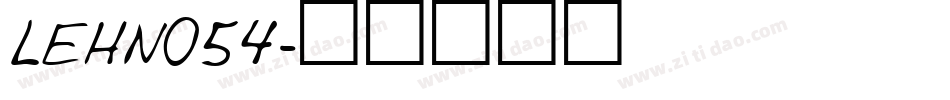 LEHN054字体转换