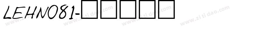 LEHN081字体转换