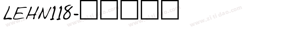 LEHN118字体转换