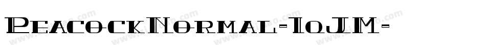 PeacockNormal-1qJM字体转换