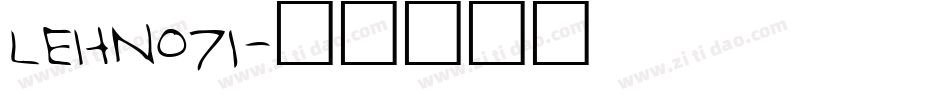 LEHN071字体转换