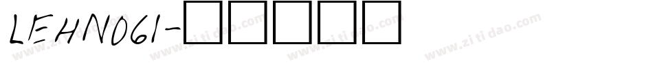 LEHN061字体转换