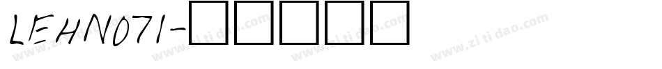 LEHN071字体转换