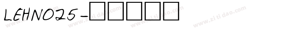 LEHN025字体转换