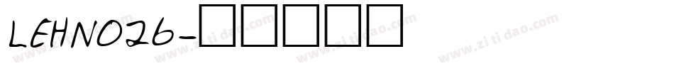 LEHN026字体转换