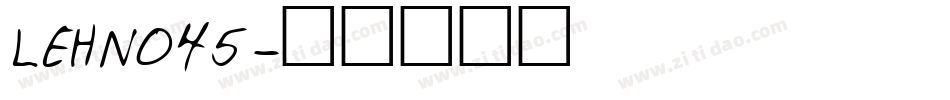LEHN045字体转换