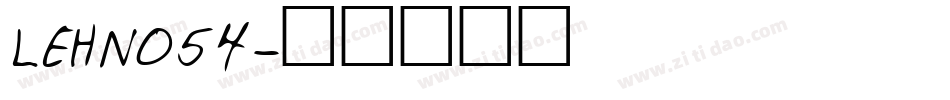 LEHN054字体转换