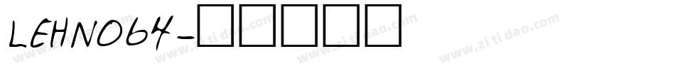 LEHN064字体转换