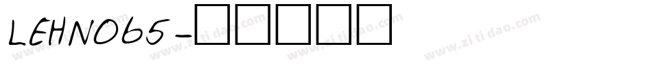 LEHN065字体转换