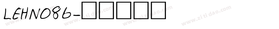 LEHN086字体转换