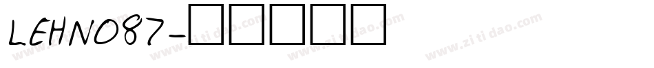LEHN087字体转换