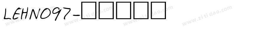 LEHN097字体转换