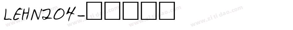 LEHN204字体转换
