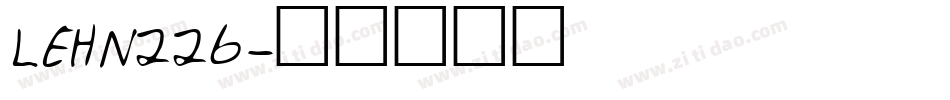 LEHN226字体转换
