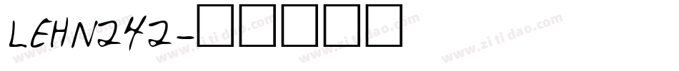 LEHN242字体转换
