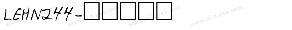 LEHN244字体转换