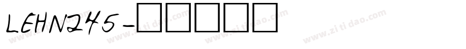 LEHN245字体转换