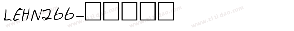 LEHN266字体转换