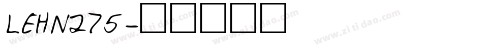 LEHN275字体转换