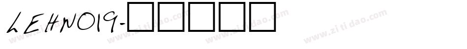 LEHN019字体转换