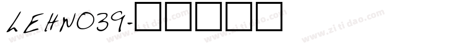 LEHN039字体转换