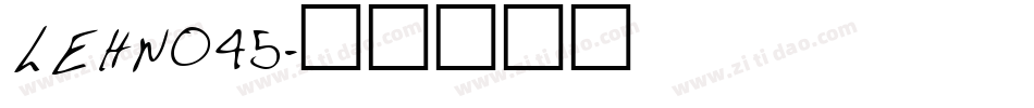 LEHN045字体转换